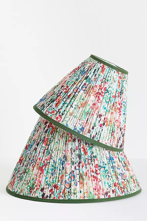 @nestingwithgrace Shirred Cotton Voile Empire Lampshade