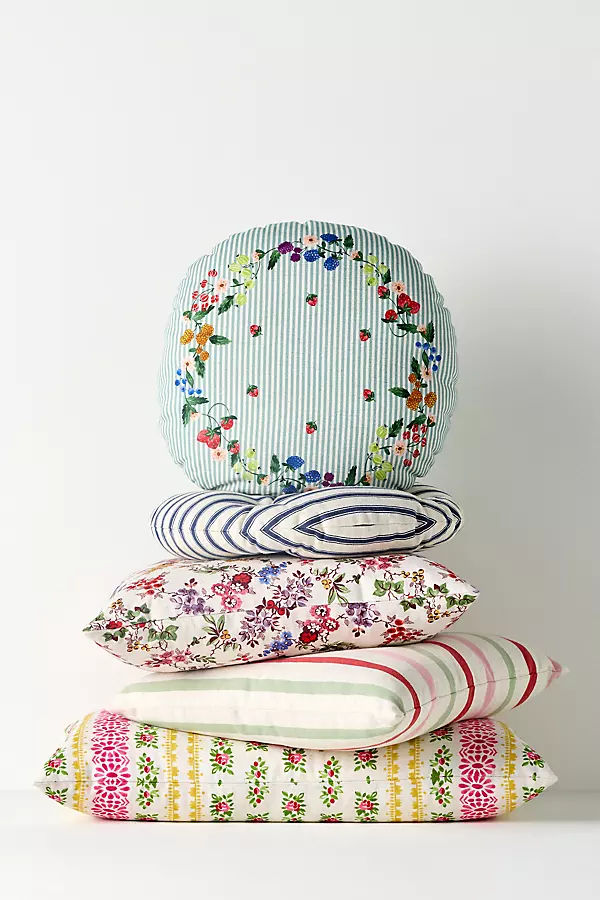 Elise Cotton Printed Floral Pillow