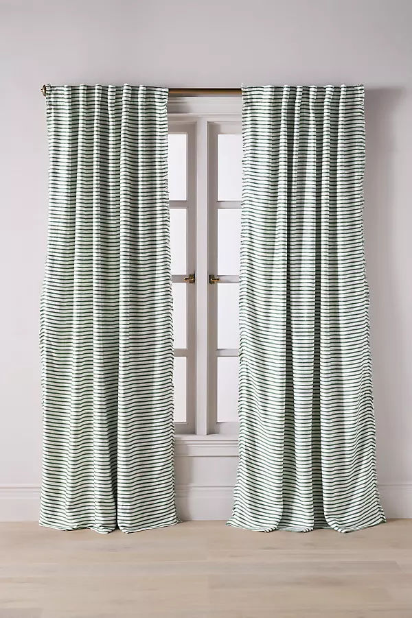Luxe Linen Blend Woven Blackout Curtain