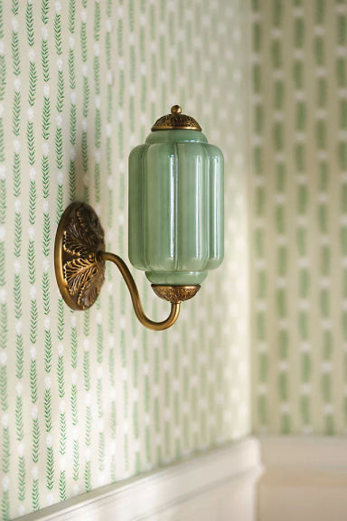 The Eloise Scallop Milk Glass Sconce Wall Light