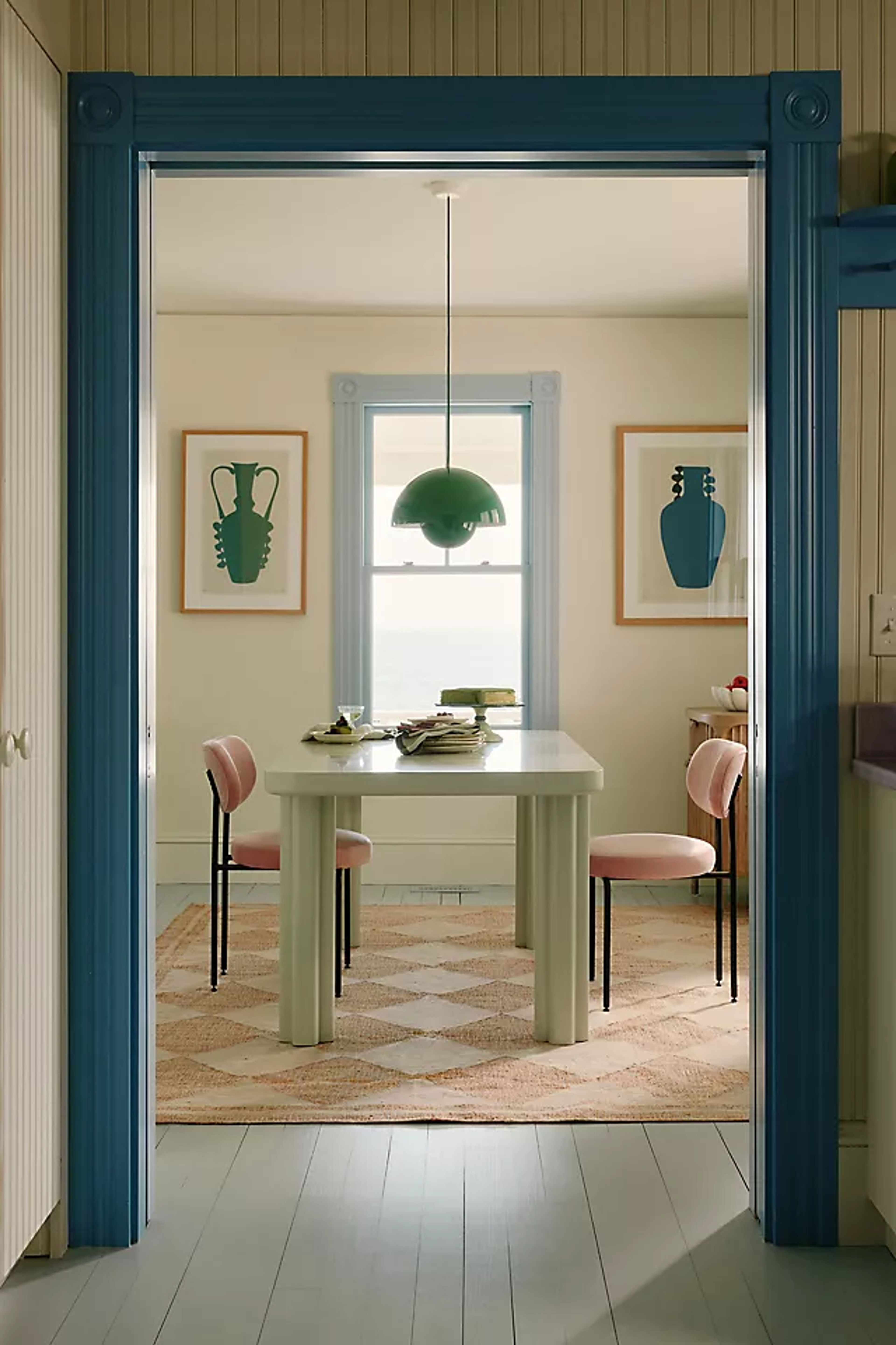 Winton Rectangular Lacquered Wood Dining Table