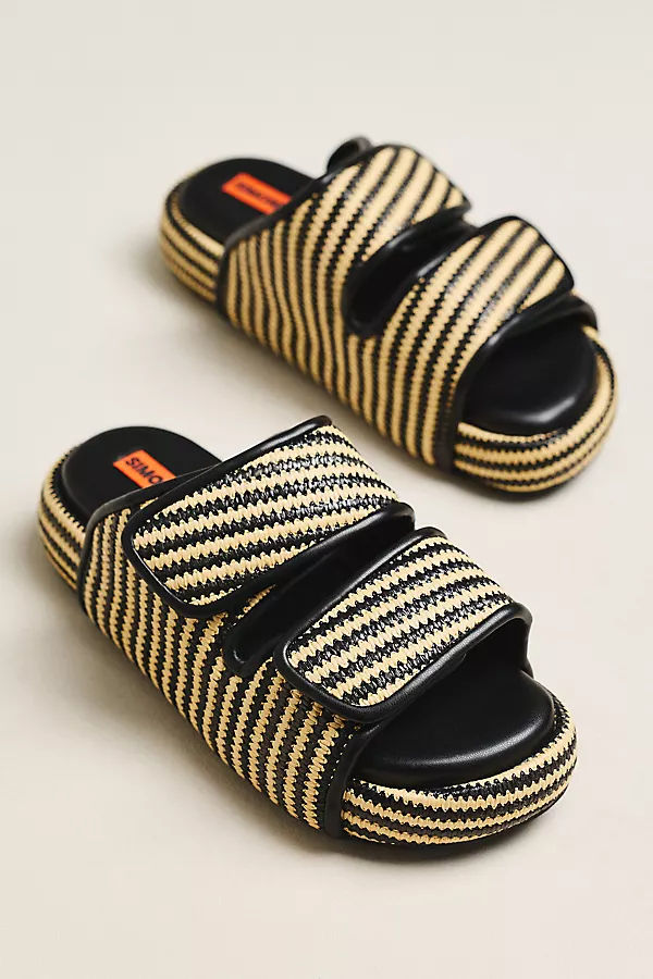 Cro Raffia Slide Sandals