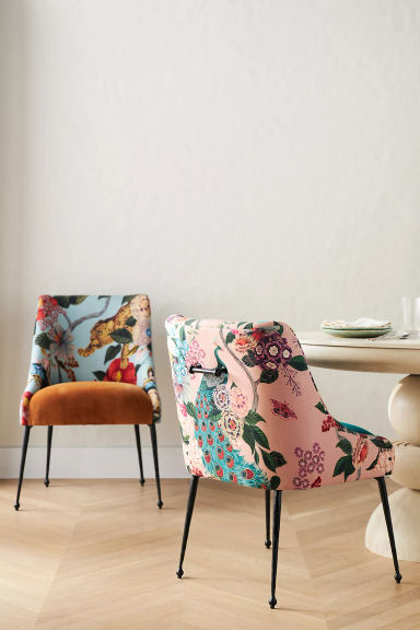Bara Velvet Elowen Chair | AnthroHome