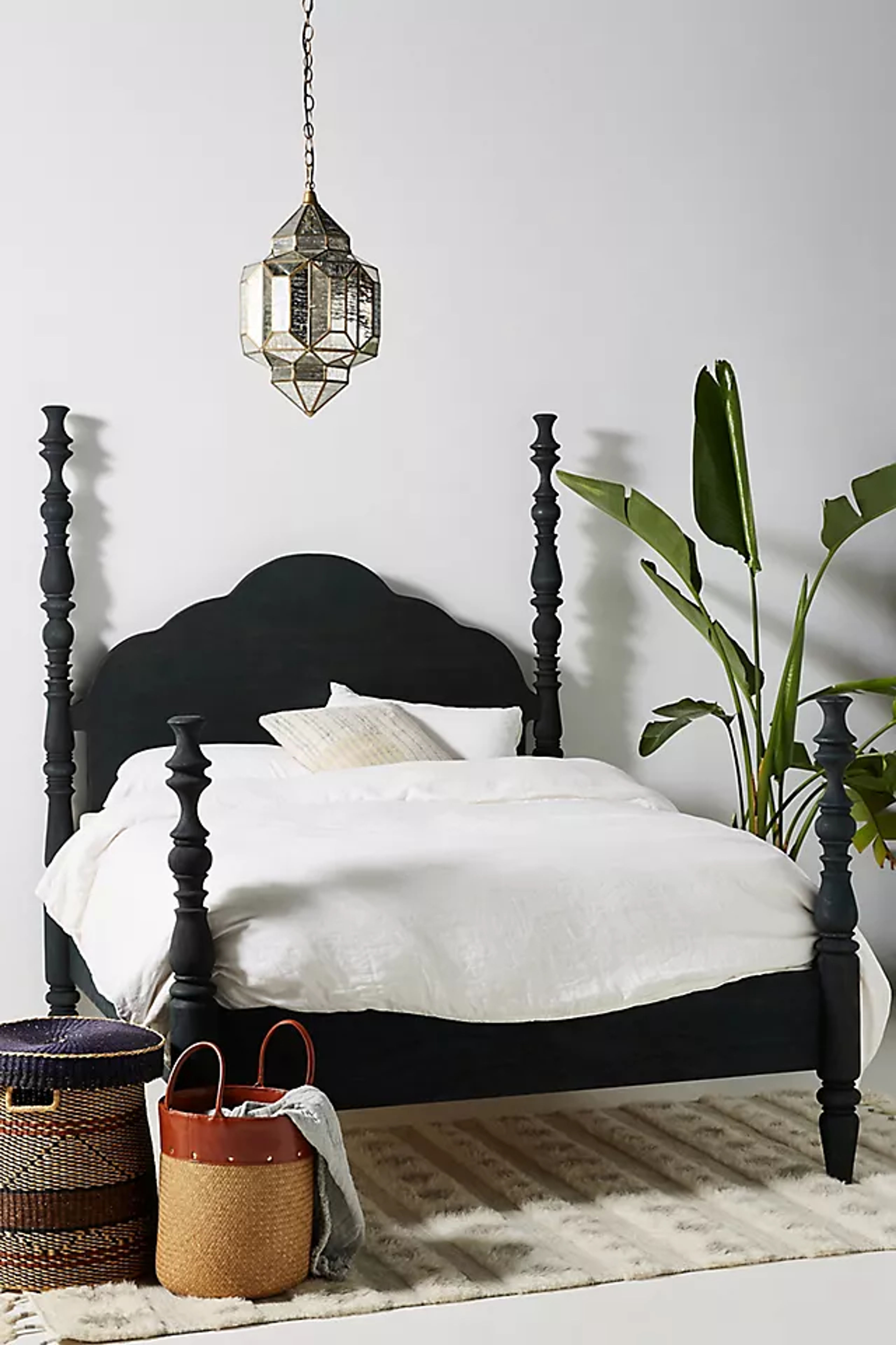 Spindle Four-Poster Bed - Farmhouse & Eclectic Style