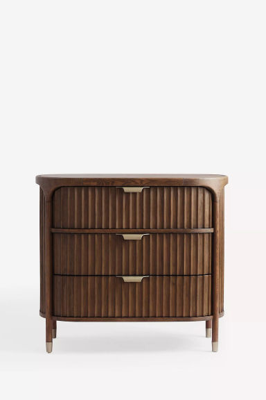 The Isla Fluted-Wood Three-Drawer Dresser | AnthroHome