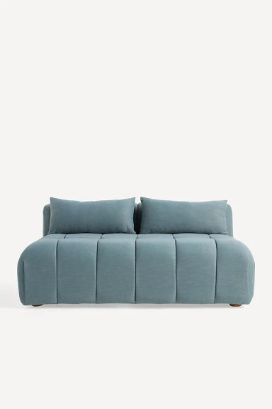 Kora Tufted Performance Woven Modular Armless Sofa
