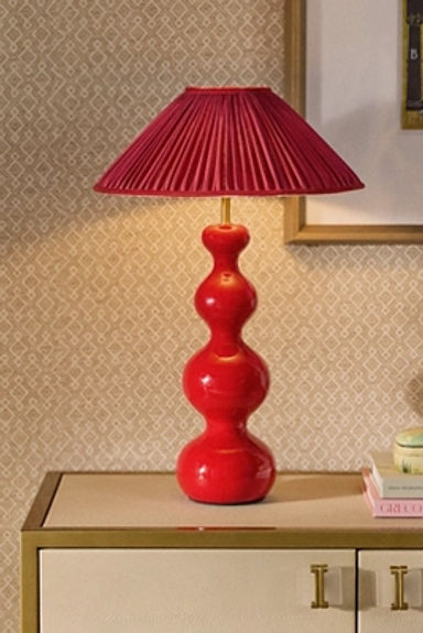 Pooky The Wobster Ceramic Ruched Shade Table Lamp | AnthroHome