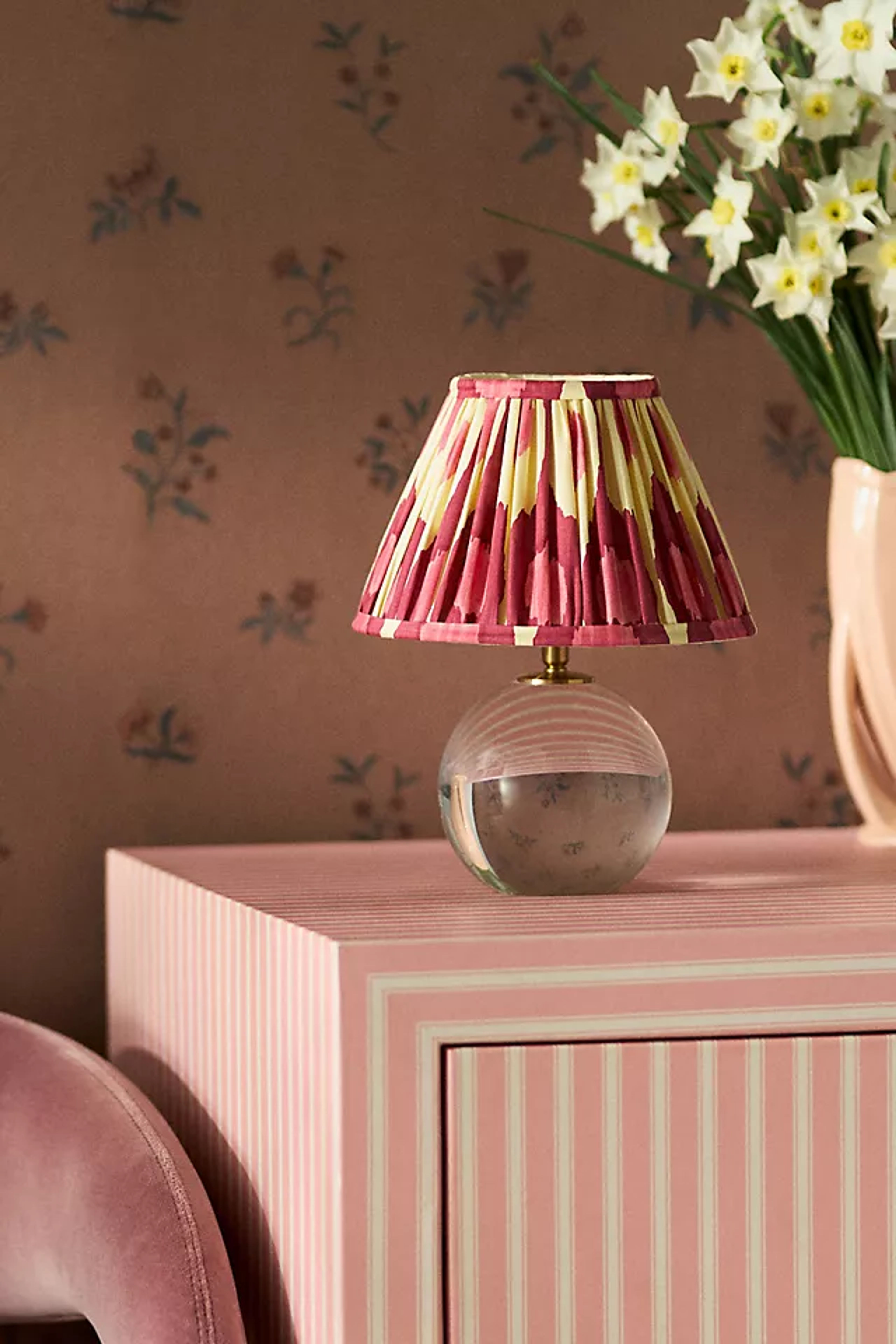 Pooky Katherine Cordless Rechargeable Glass Table Lamp