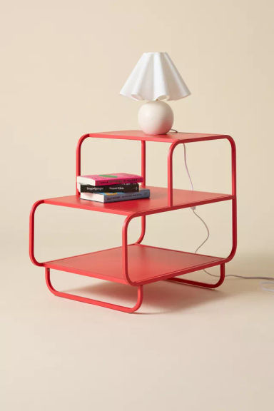 Alana Metal 3-Tiered Side Table/Nightstand