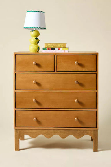 Everly Scalloped 5-Drawer Dresser