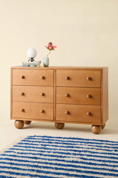 Knox 6-Drawer Wood Dresser
