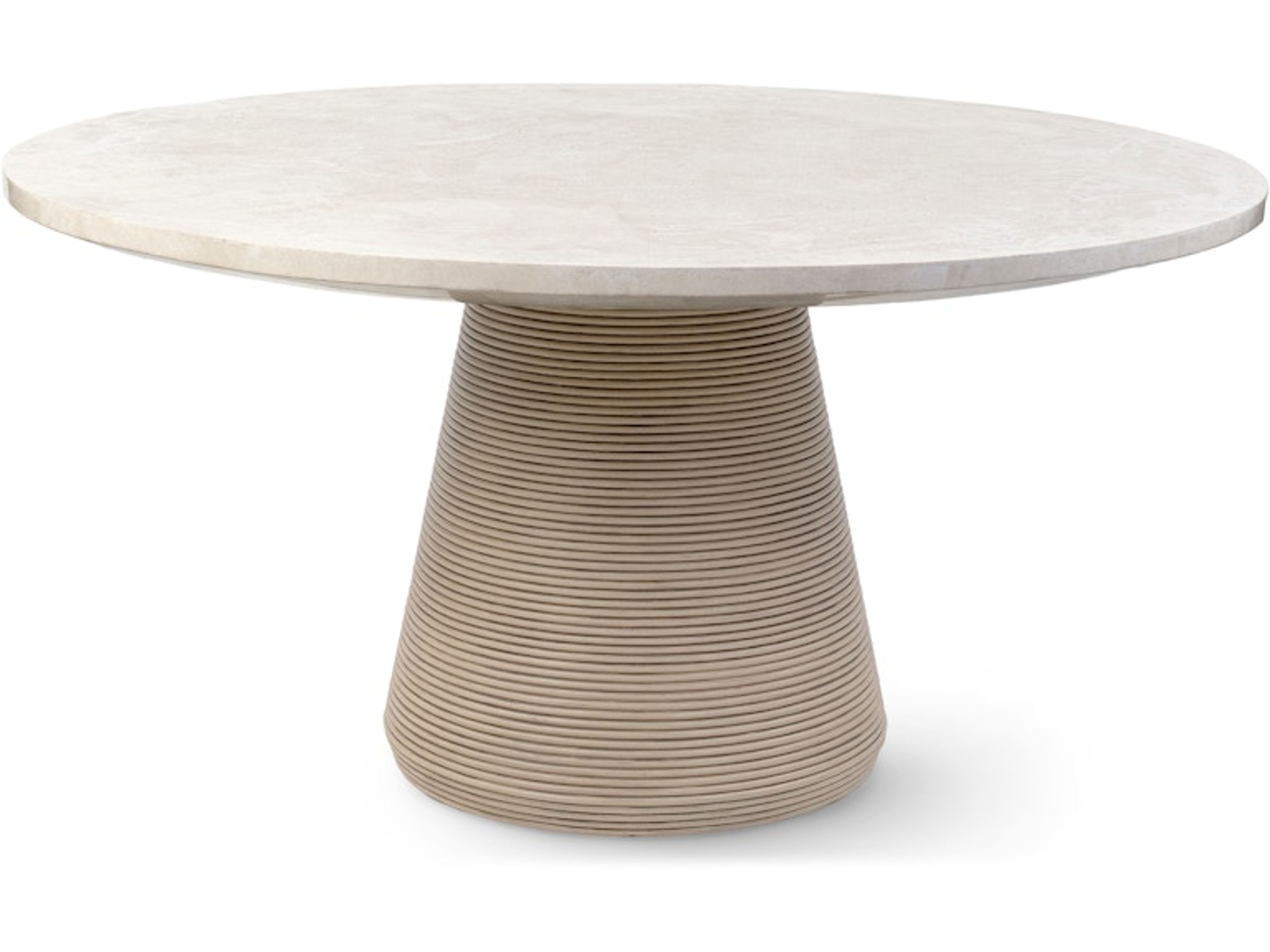 Palecek Stinson 60" Custom Rattan Dining Table Indoor