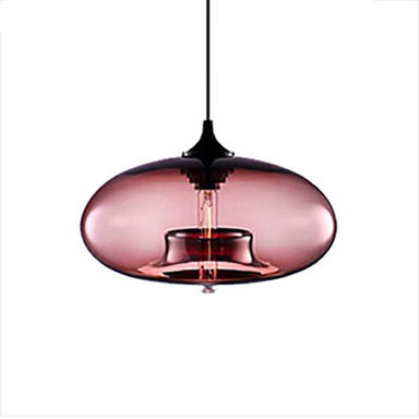 Lustre Suspension Nordique LED Verre Bleu/Gris/Ambré Salon | Las Sola