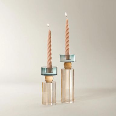 Cora Crystal Taper Holder