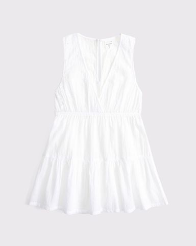 girls woven mini dress coverup | girls swimsuits | Abercrombie.com