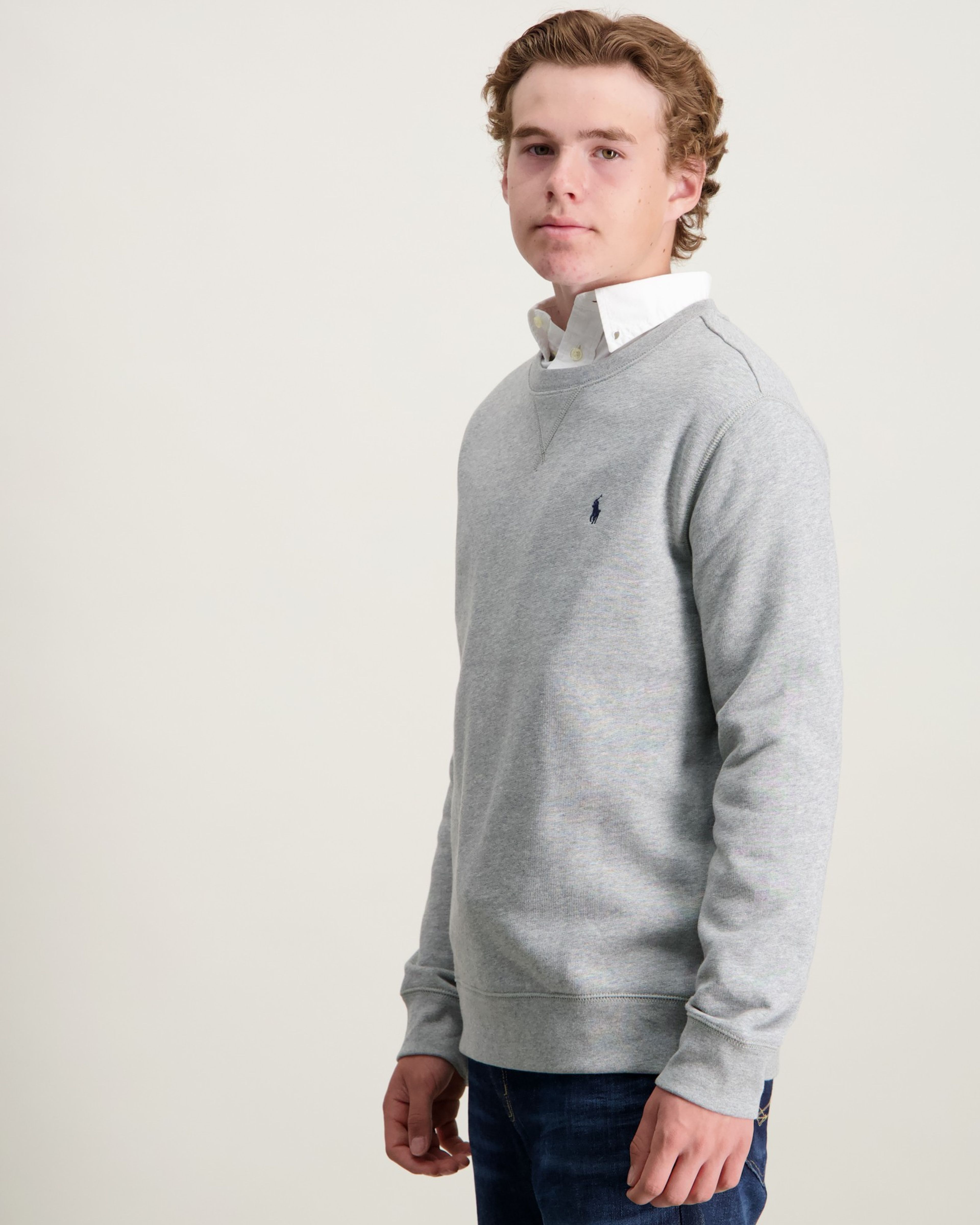 Polo Ralph Lauren Grey Fleece Sweatshirt for Boys - Kids Pullover