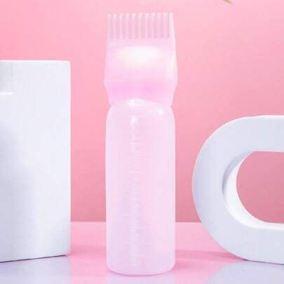 Root Comb Applicator Bottle, Hair Dye Oil Applicator Bottle - 1pc, Includes Applicator Bottle And Scalp Massage Comb, Root Comb Applicator Bottle, Gra