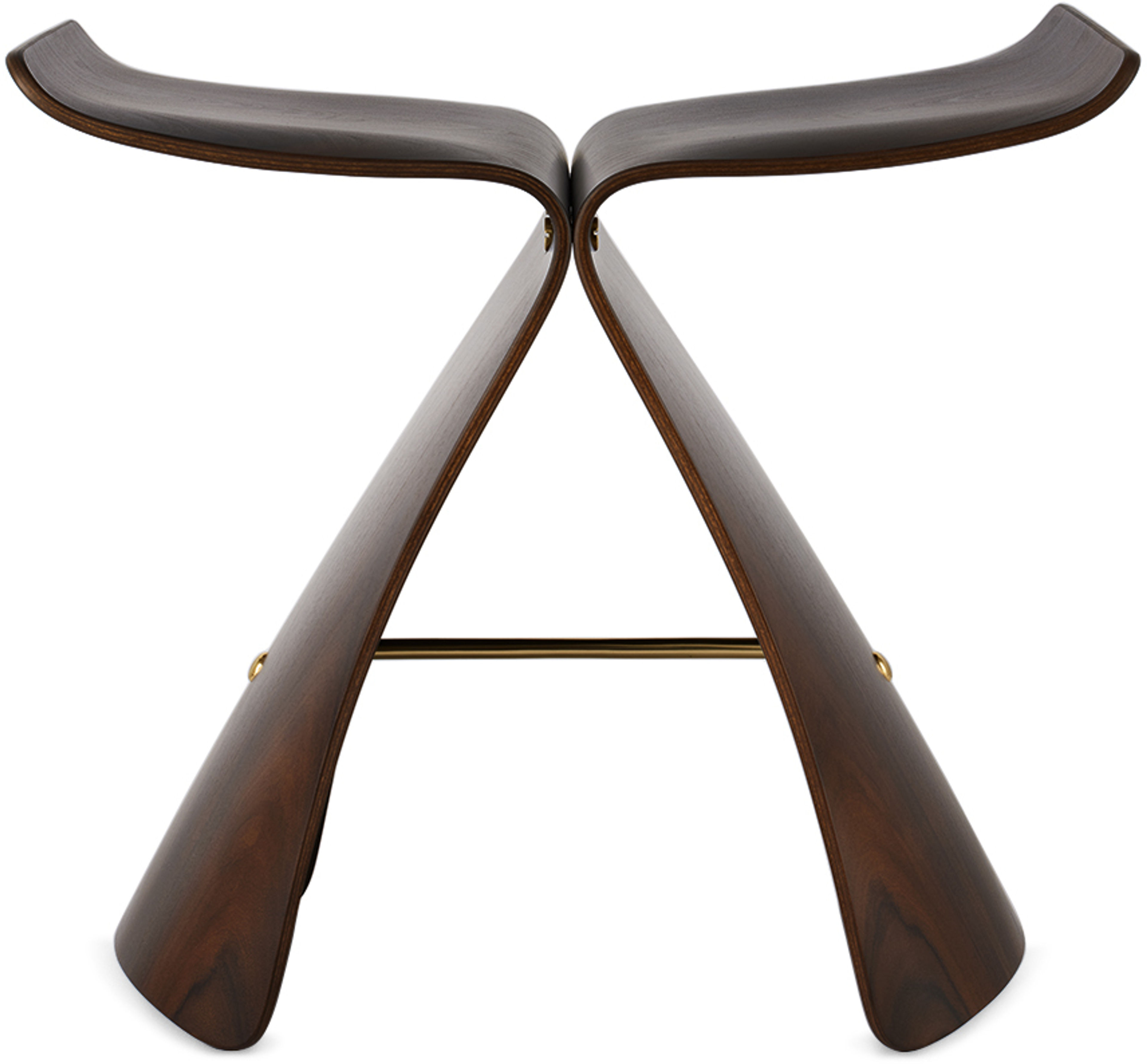Vitra Brown Butterfly Stool by Sori Yanagi - Rosewood 1954