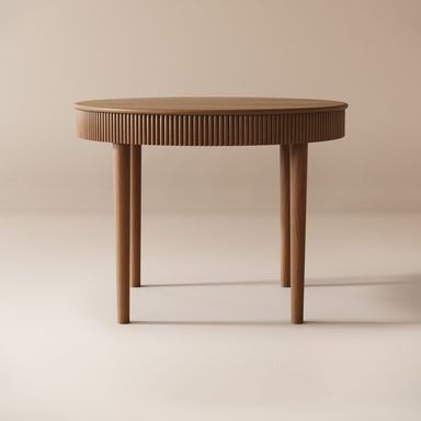 Magnus Round Wood Dining Table, 39"