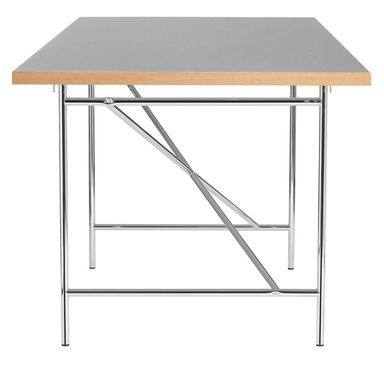 Please Wait To Be Seated Eiermann Desk - 120x80 Chrome / Grey