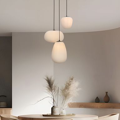 Modern pendler lampe hvid, Davide