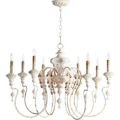 Salento 8 Light 38 inch Persian White Chandelier Ceiling Light