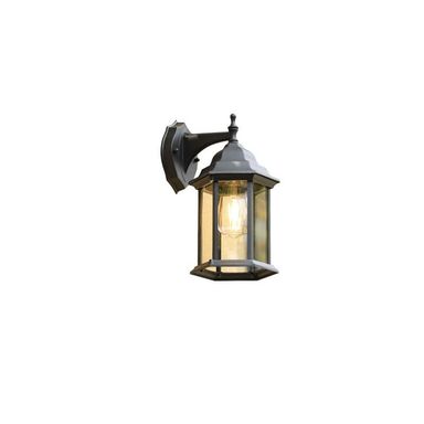 AVFORA E27Wall Lamp Outdoor Lighting Retro Courtyard Garden Lights Landscape Lighting Porch Lights On The Wall Street lamp (Color : Black-1, Size : E27Nolightsource)