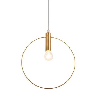 Industrial Pendant Light Nordic Round Single Head Chandelier Wrought Iron Pendant Lamp for Window Living Room Golden Decorative Pendant Light Hanging Light For Corridor Hanging Ceiling Lamp(28cm/11.02