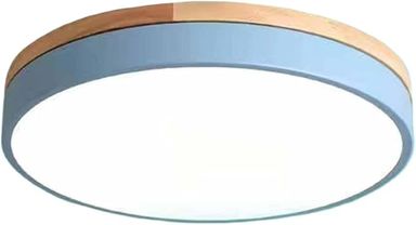 Amazon.com: HOGNYAU Bedroom LED Ceiling Light 3000-6000K Dimmable Nordic Ultra -Thin Design Macaron Energy Saving Ceiling Lights Modern Wooden Close to Ceiling Lighting Fixtures Living Room Round Ceiling Lamp : Tools & Home Improvement