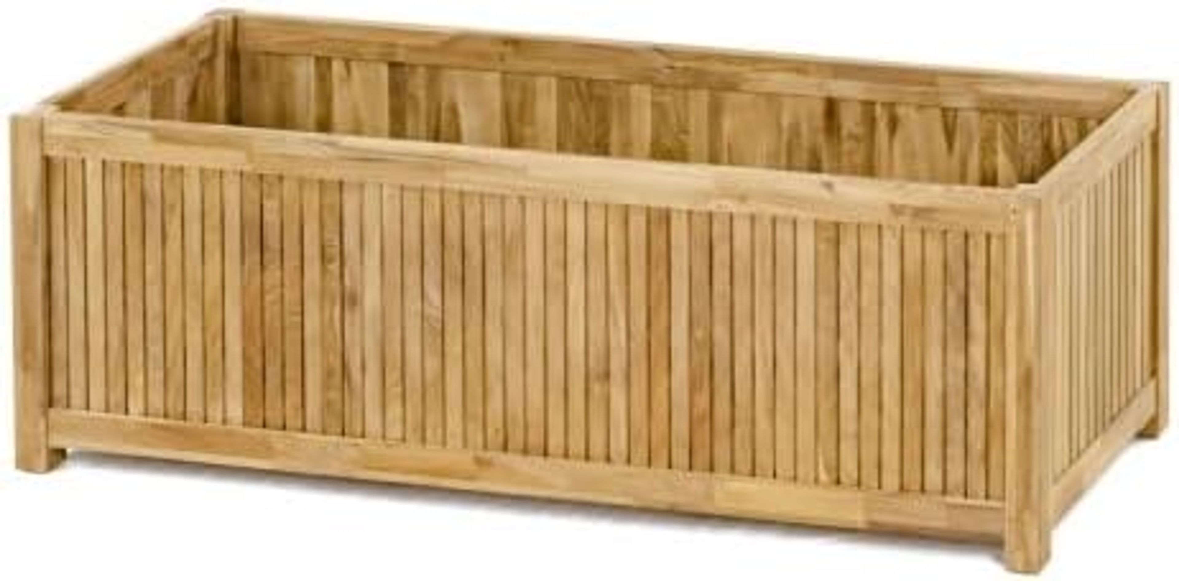 Teak Rectangular Planter 5 Ft - Durable Outdoor Decor