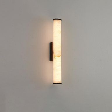 Apliques de pared de mármol natural español, tira de alabastro, iluminación de pared de cobre para interiores, lámparas de pared nórdicas para dormitorio, escalera, sala de estar, pasillo