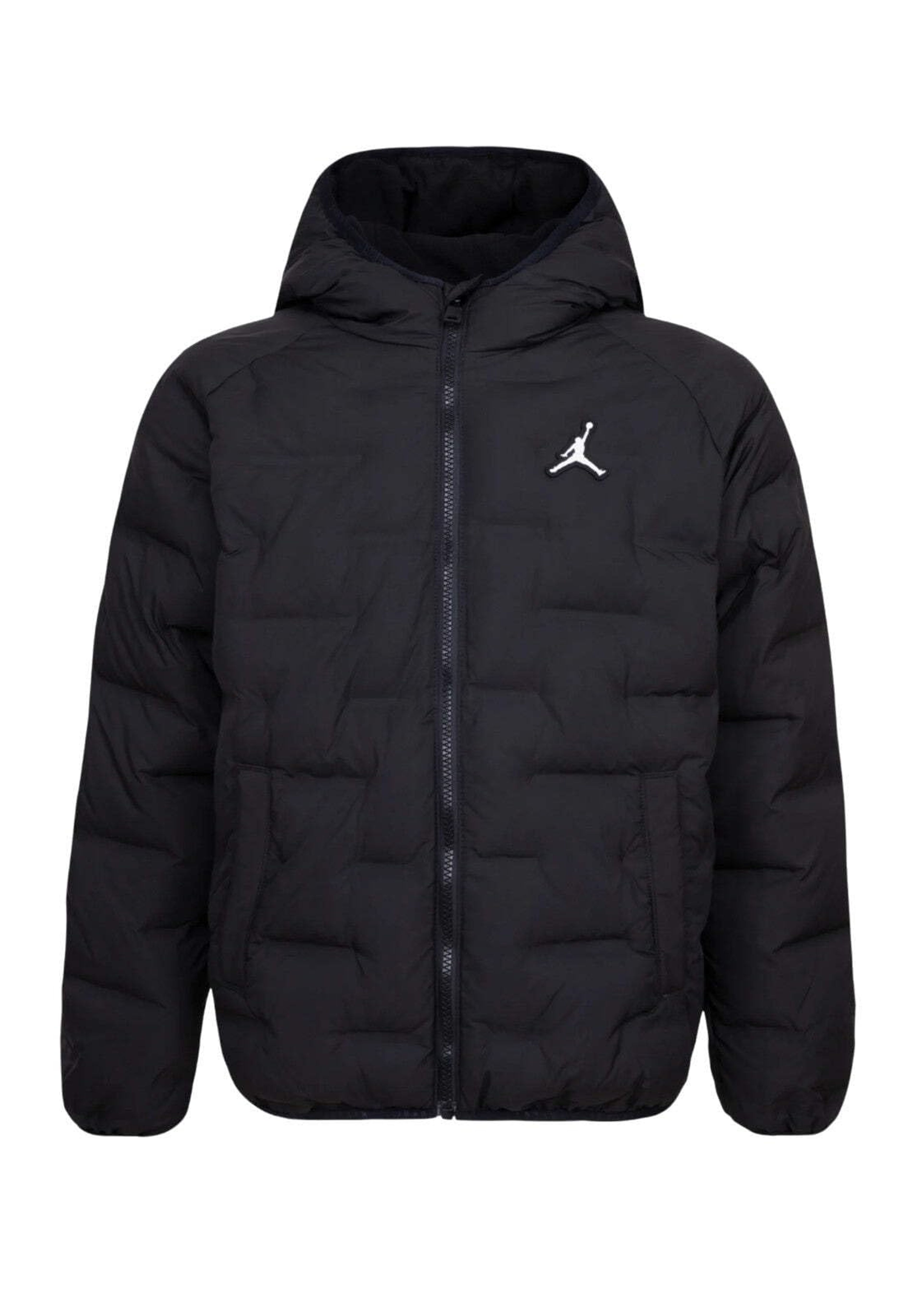 Nike Jordan Kids Black Welded Puffer Jacket Medium - Waterproof Warmth