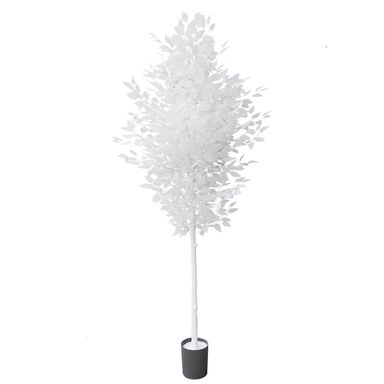 6ft Ficus Trees Artificial, Large White Fake Tree Faux Plant for Home Indoor Wedding Décor
