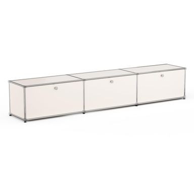 Modern Storage Cabinet Pantry Cabinet Versatile Free-Standing Organizer for Kitchen, Home, Office, Garage (White E) White E-15"D x 90"W x 15"H