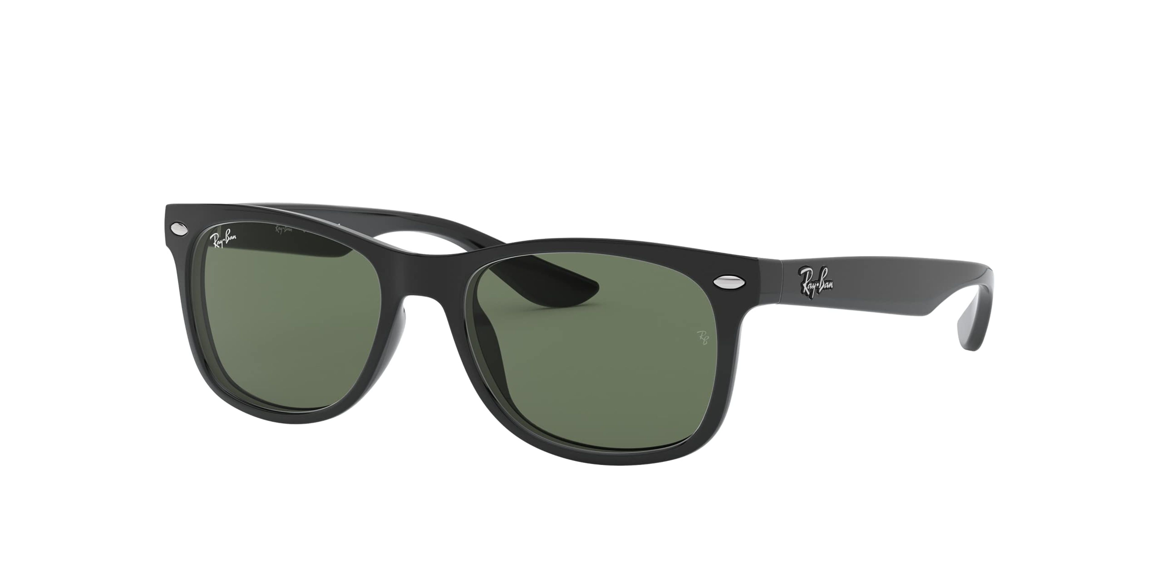 Ray-Ban Kids Wayfarer Sunglasses RJ9052S Black/Green 47mm