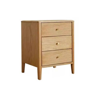 Nightstand Simple Solid Wood Bedside Table Modern Oak Storage Cabinet Bedside Storage Rack Nordic Bedroom Bedside Storage Cabinet Bedroom Furniture, 38X34X49.5cm