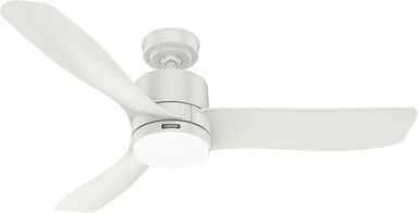 Amazon.com: Hunter - Bolsa Indoor Ceiling Fan With Light, Remote, 52-inch, Fresh White, Casual-style, 6-speed DC Motor, 52966, for living rooms, bedrooms, home offices, kitchens : Tools & Home Improvement
