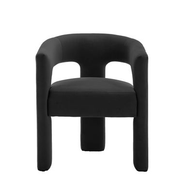 Modern Dining Barrel Chairs, Accent Velvet Upholstered Sherpa Chair with Back,Boucle Vanity Chair Assembled Comfy Armchair for Kitchen/Dining Room/Living Room,Black Only one Black