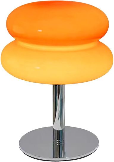 GUANSHAN Vintage Glass Table Lamp Elegant Night Light Retro Macaron Color Bedside Table Lighting Decorative Table Light for Living Room, Bedroom - Amazon.com