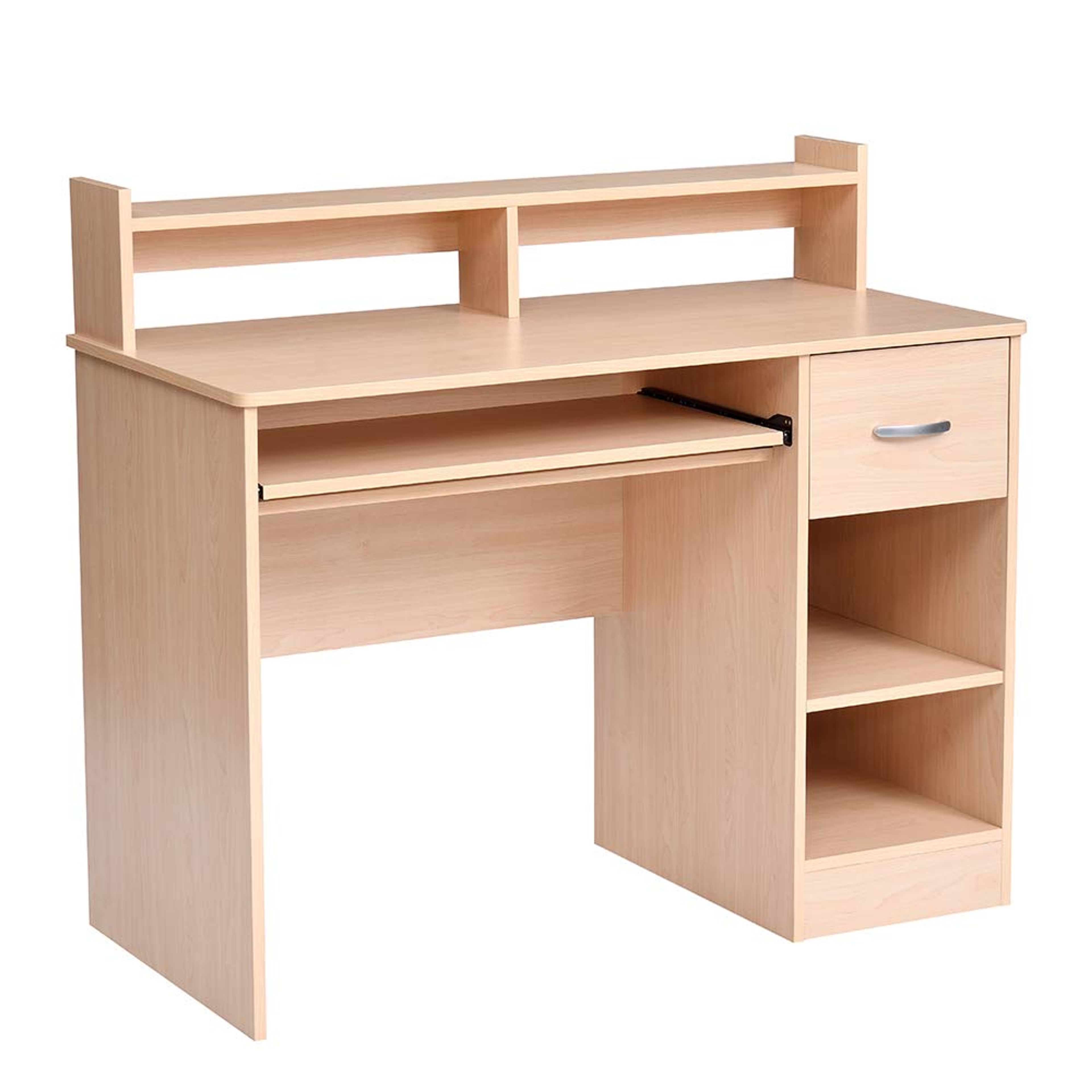 ROCKPOINT Axess Writing Desk with Storage - Maple