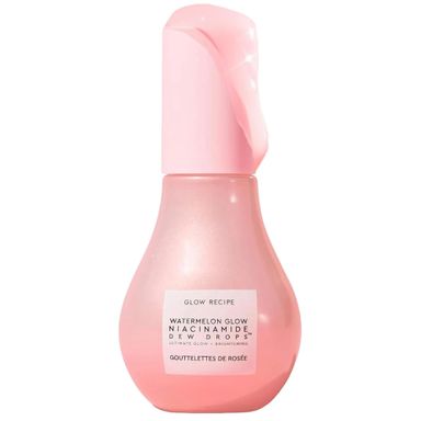 Glow Recipe Watermelon Niacinamide Dew Drops - Brightening, Plumping Hydrating Face Serum, Makeup Primer + Liquid Highlighter with Hyaluronic Acid - Dewy & Glowing Korean Skin Care (40ml) Full 1.35 Fl Oz (Pack of 1)