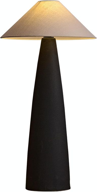 PSXPSXO Rustic Farmhouse Floor Lamps Black 42.5" Tall Crock Pot Ceramic Lamp Southwest Mushroom Shape with Fabric Drum Shade Decor for Living Room Bedroom House Bedside Nightstand Home Office - Amazon.com