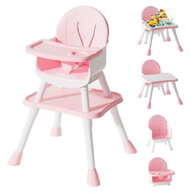 Amazon.com : UNISWAN 6 in 1 Baby High Chair, Convertible Highchair for Babies and Toddlers (Pink) : Baby