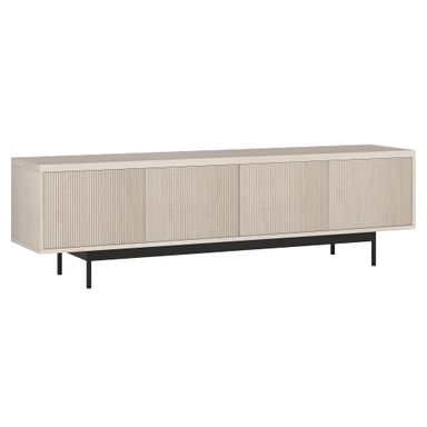 Henn&Hart Whitman TV Stand, 70" Wide, Alder White