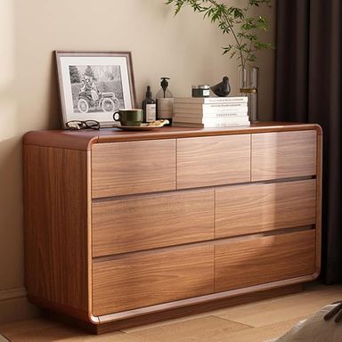 Amazon.com: LITFAD Nightstand Modern Wood Lingerie Chest for Sleeping Quarters, Multifunctional Storage Cabinet with 7 Drawers, 47" L x 16" W x 27.5" H : Home & Kitchen