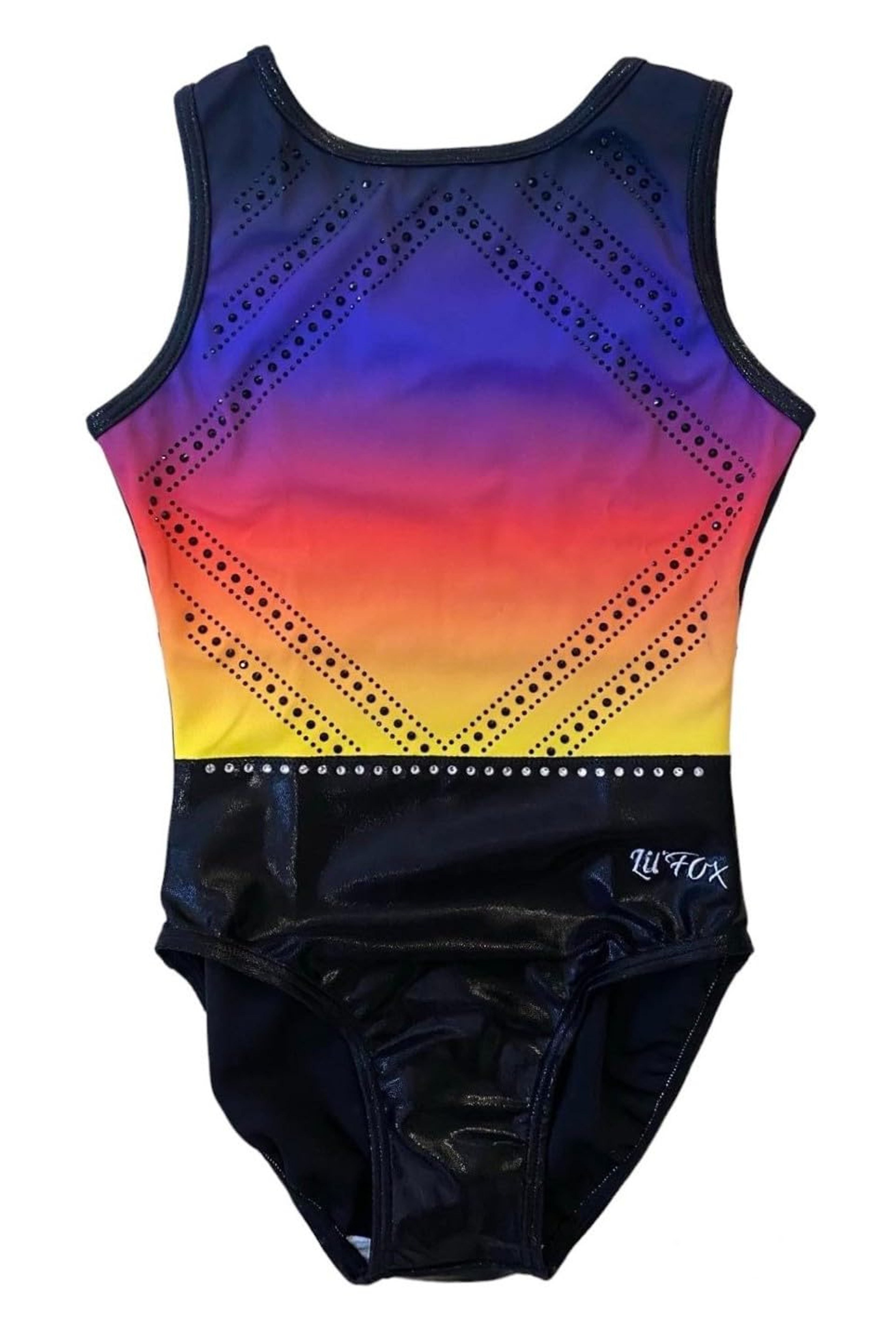 Lil'Fox Sunset Ombre Gymnastics Leotard for Girls Size 14