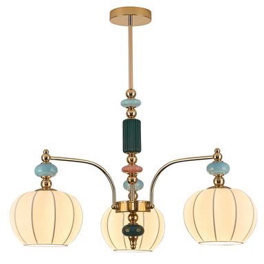 Modern Chandelier White Imitated Silk Shade Chandelier 3 Lights Pendant Lighting Fixture Hanging Pendant Light for Bedroom Dining Room Hallway 26.77inch White