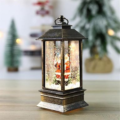 Christmas Lanterns, Christmas Glitter Lantern with Water Filled, Battery Operated LED Electronic Christmas Snow Globe Lantern, Lantern Christmas Lights for Christmas Party Decor : Amazon.co.uk: Home & Kitchen