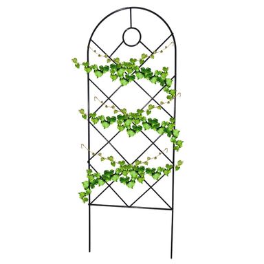 Metal Garden Trellis | Plant Climbing Trellis Frame | Stackable Metal Garden Trellis For Indoor Potted Plant Support | Flower Pots Supports For Outdoor Patio o-ne slice