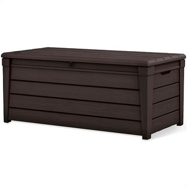 Amazon.com : Keter Outdoor Storage Deck Box, Waterproof Patio & Pool Bin, Large, 120 Gallon, Brown : Patio, Lawn & Garden